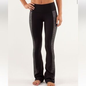 Lululemon Barre Pulse Pant Black Reversible Slub Denim Black Size 6
